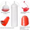 240ml Condiment Squeeze Bottles Enduring Plastic Squeeze Squirt Bottle For Ketchup BBQ Sauces Syrup Condiments Dressings Bottle