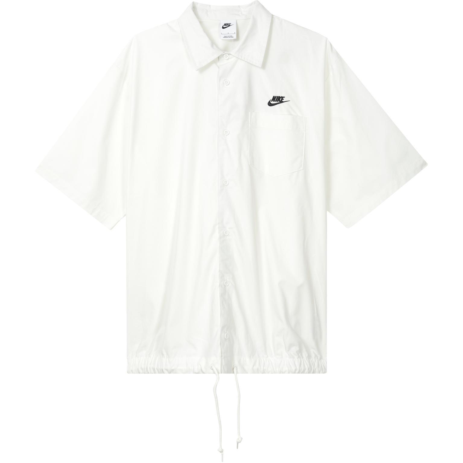 Nike Club Short Sleeve Oxford Button-Down Shirt Asia Sizing  Sail  Men s FN3903-133 L