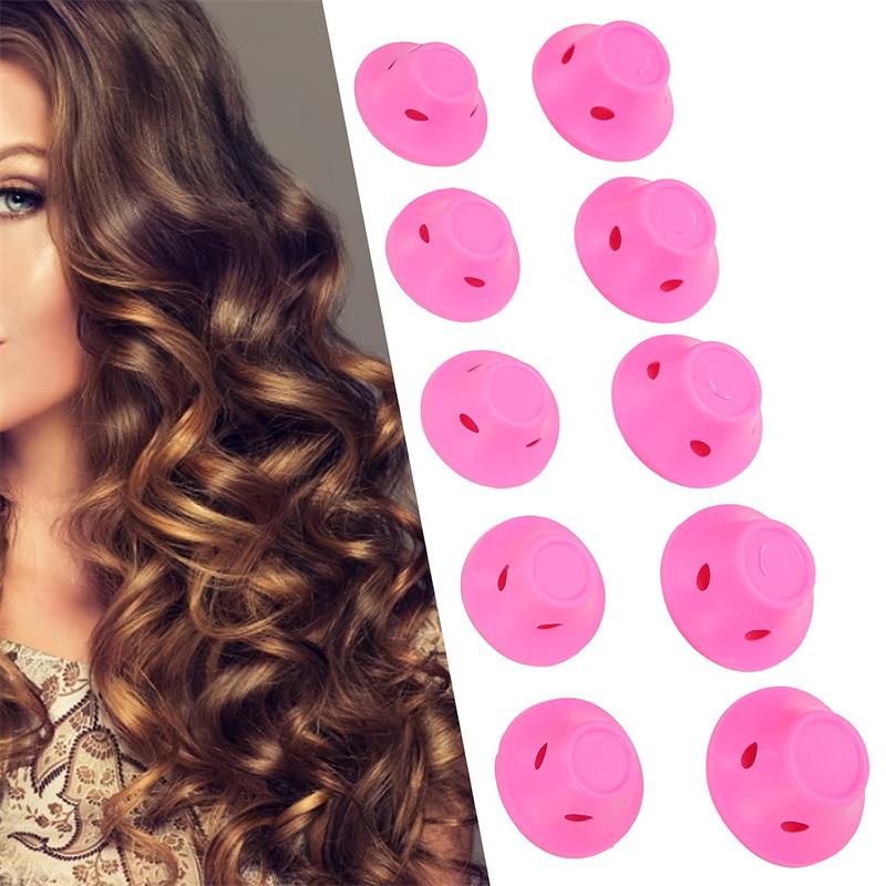 Magic Hair Care Rollers Set -10/20/100PCS Soft Silicone Hair Curler No Heat No Clip DIY Curling Styling Tool For Beautiful Curls