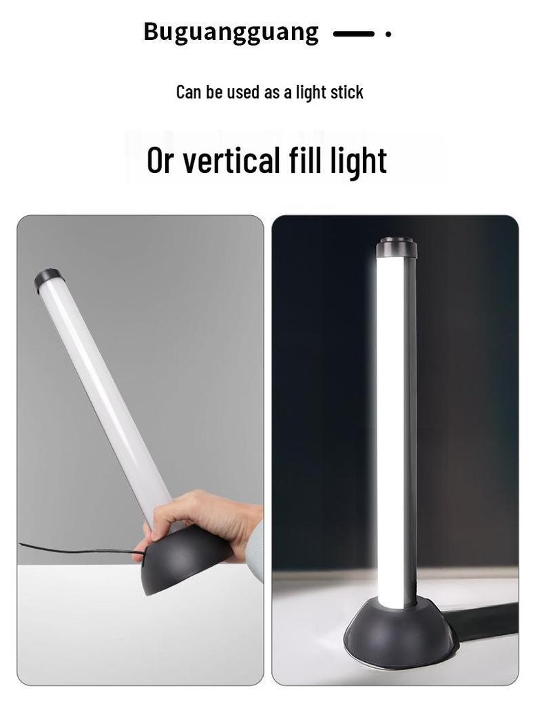 Tricolor LED Fill Light for Facial Whitening and Skin Rejuvenation - Perfect for Photography, Makeup, and Live Streaming