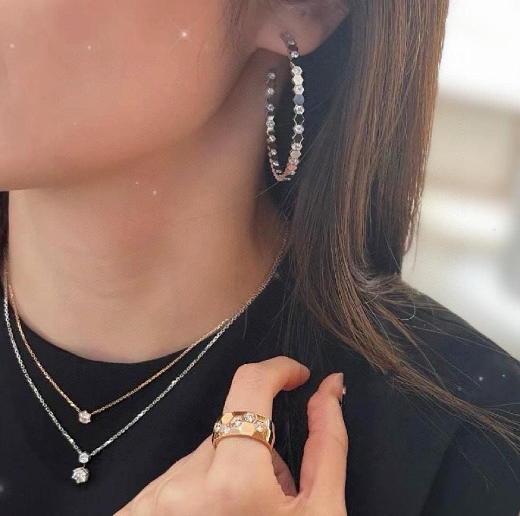 New Hot Brand Vintage Love Earrings for Women Gift Luxury Jewelry Fashion Diamond Designer Big Eardrop 925 Sliver Stud Earrings