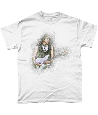 Jeff Beck Colour Sketch T Shirt Yardbirds