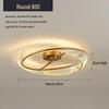 Italian Minimalist Crystal LED Ceiling Light for Bedroom and Living Room