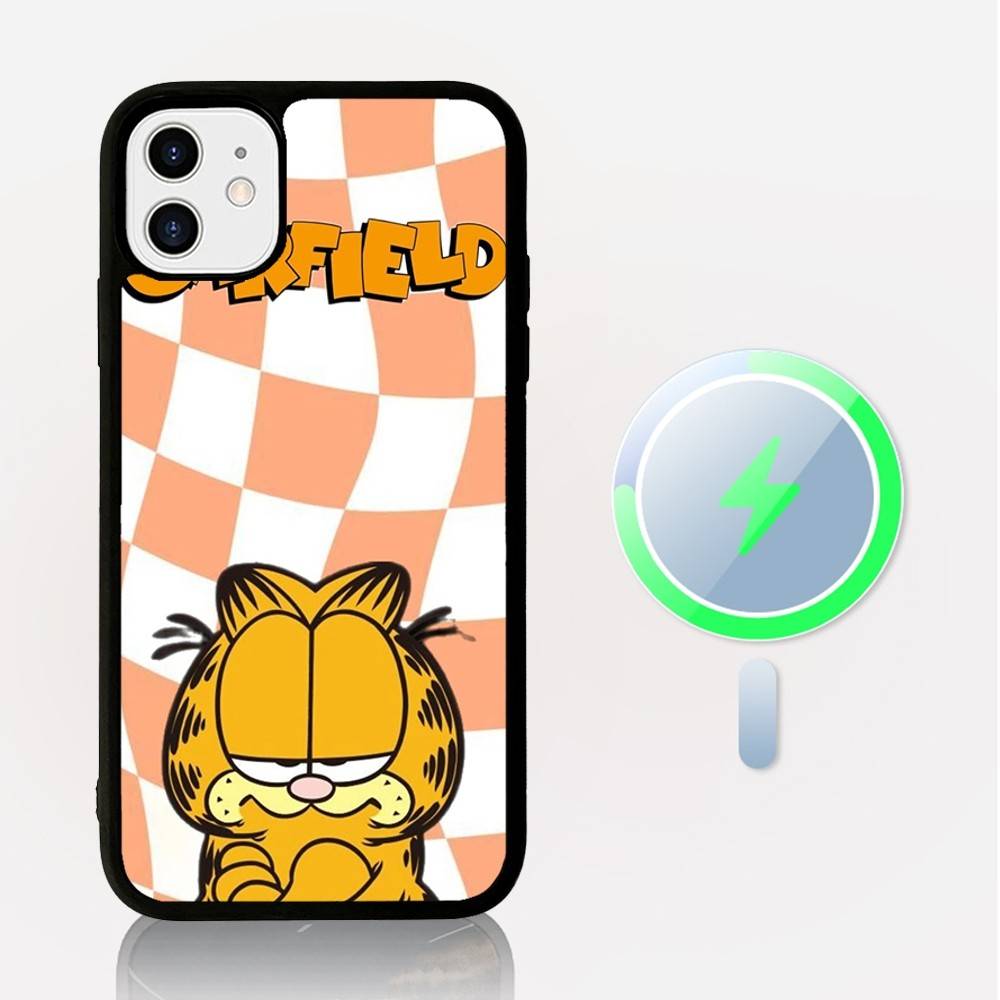 Classic Vintage Anime G-garfields Cat Phone Case Magnetic Case For IPhone 16 14 13 15 Pro For Magsafe Wireless Charge Cover