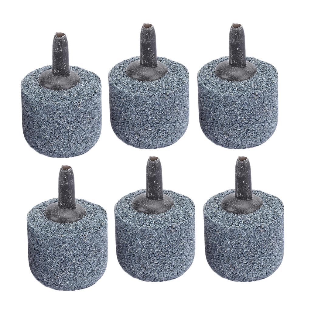 30PCS Black Sandstone Aquarium Oxygen Pump Aeration Air Stone Fish Tank Bubble Stones Accessory