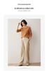 Women's Slim Cashmere Knit Pullover - Warm Long Sleeve Round Neck Sweater for Autumn/Winter