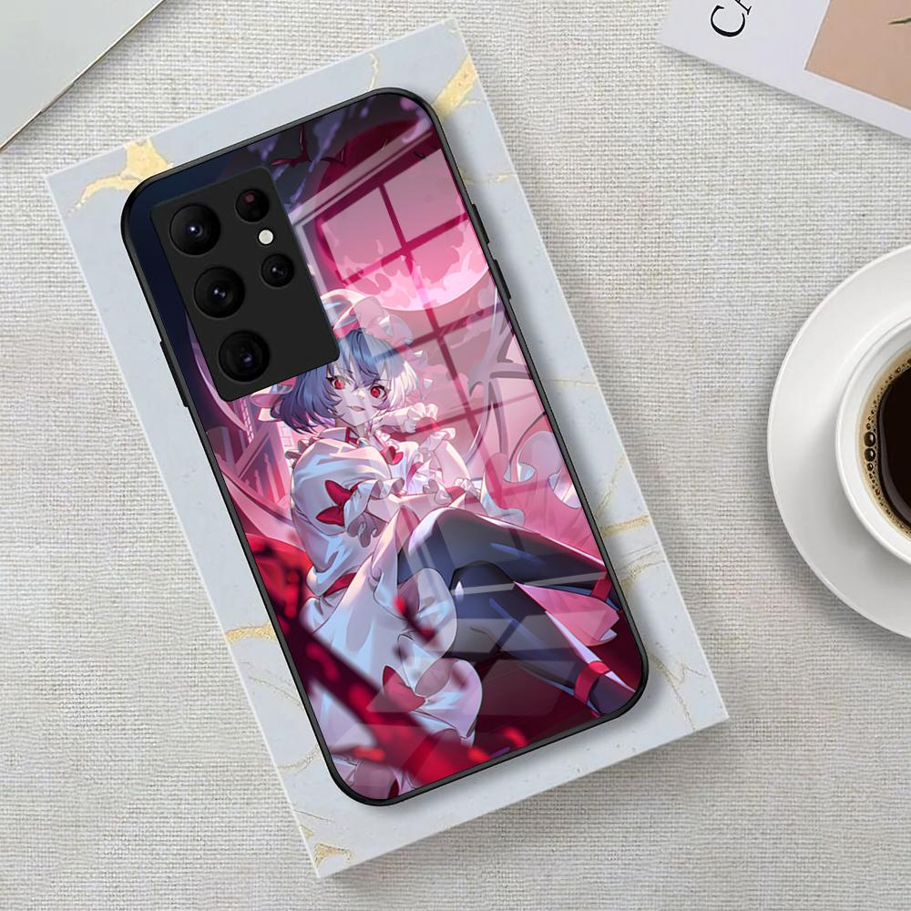 Game Touhou Project Phone Case For Samsung S26 S25 Edge Ultra 23 22 21 20 Ultra Plus S24 Fe Glass Cover