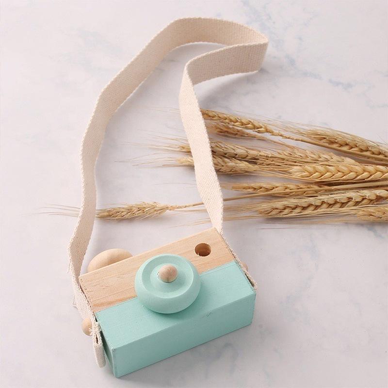 Building Blocks 1 Piece Wooden Baby Toys Fashion Camera Wooden Pendants Montessori Kids Toys Wooden DIY Gifts Nursing Gifts Baby Building Blocks