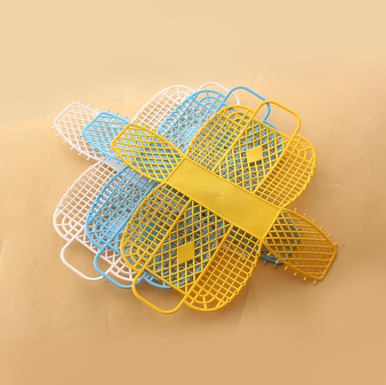 Detachable Shower Basket Plastic Bath Basket Bathroom Hollow Wash Storage Basket Shopping Basket