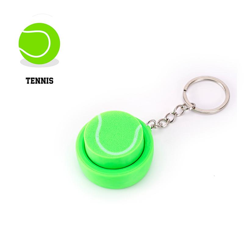 Ball Keyboard Keychain Fidget Toys Push Bubble Stress Relief Sensory Toys Basketball Football Keyboard Clicker For Kids Adults