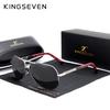 Kingseven Aluminium Magnesium Solbriller Polarized Menn Belegg Speil Briller Mann Briller