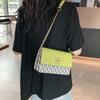 Autunno-Inverno Donna Trendy Catena Borsa per Cellulare alla Moda Versatile Spalla Messenger con Design Semplice Quadrato Piccolo