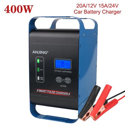 LED-Anzeige Intelligentes Multifunktions-12V 24V für Motorrad-SUV-LKW-Autobatterie Smart-Autobatterieladegerät 400W Leistungsstark
