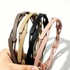Simplicity Foldable Hairband for Women Solid Non-Slip Hair Wash Girl Headband Hair Accessories