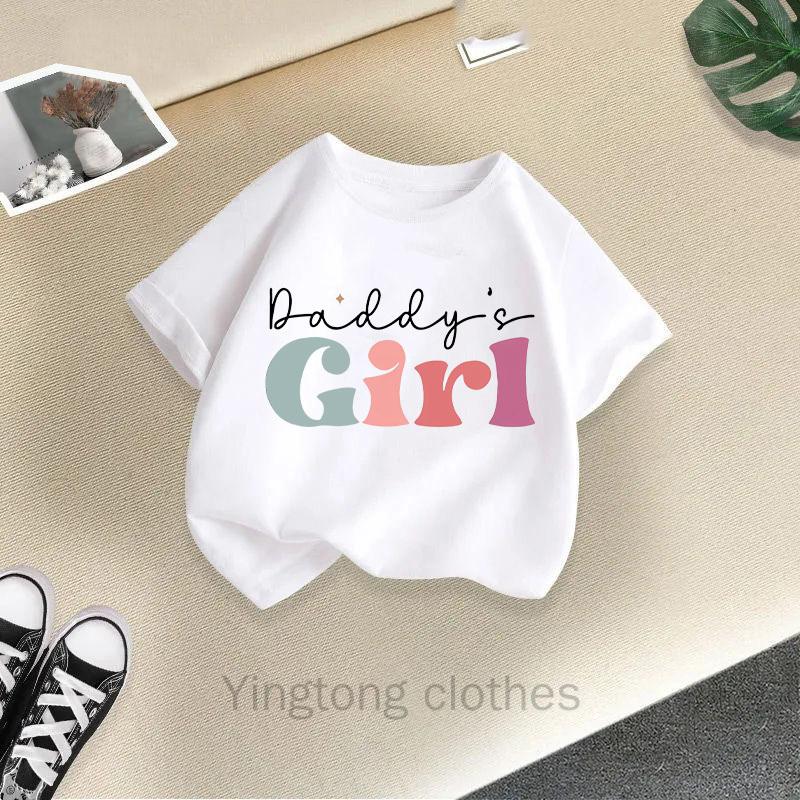 New Girls T-shirt Cotton Summer Fashion Girls Short Sleeved Cartoon Printed Top Children s Clothing Trend 100