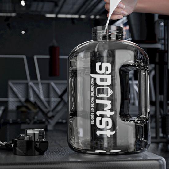 1.7/2.7L Sports Water Bottle with Straw Large Capacity Leakproof Portable Lightweight Outdoor Cycling Gym Fitness Travel Drinking Cup