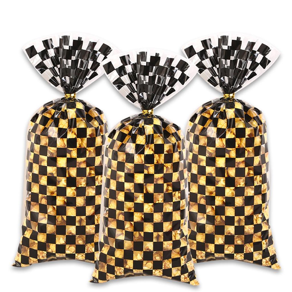 Korean Color Printing Vertical Bar Opp Bundle Pocket Bread  Bag