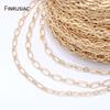DIY Schmuck Basteln Kettenspule Großhandel 14K Gold Plated Metallketten Für Schmuckherstellung Handgemachte Armbänder Halsketten Teile