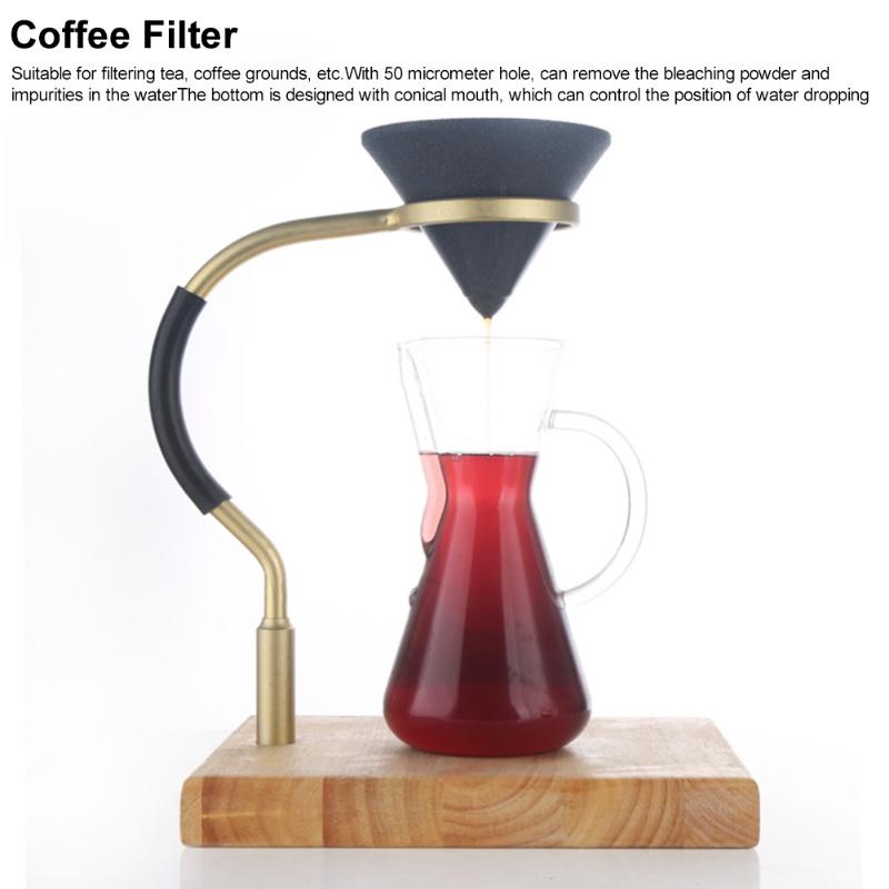 Filtro da caffè a forma di cono non poroso minerale di allumina filtro da tè accessori per filtro da caffè