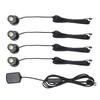 4PCS Mini Spotlight 90LM USB 360 Degree Rotating Indoor Spot Light Accent Light for Showcase Jewelry Cabinet Porch