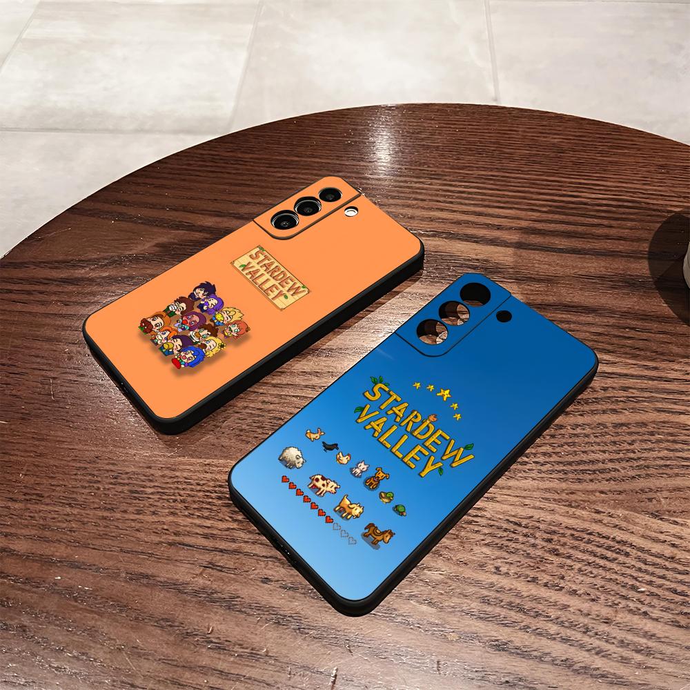 S-Stardew V-Valley Game Phone Case For Samsung S25 S24 FE S23 S22 S21 Plus S20 Ultra Note20Ultra Black Soft Shell