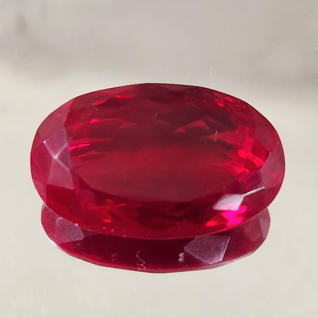 74.35  Ct Heated CERTIFIED Red Ruby Stunning  Shape Oval  Loose Gemstone