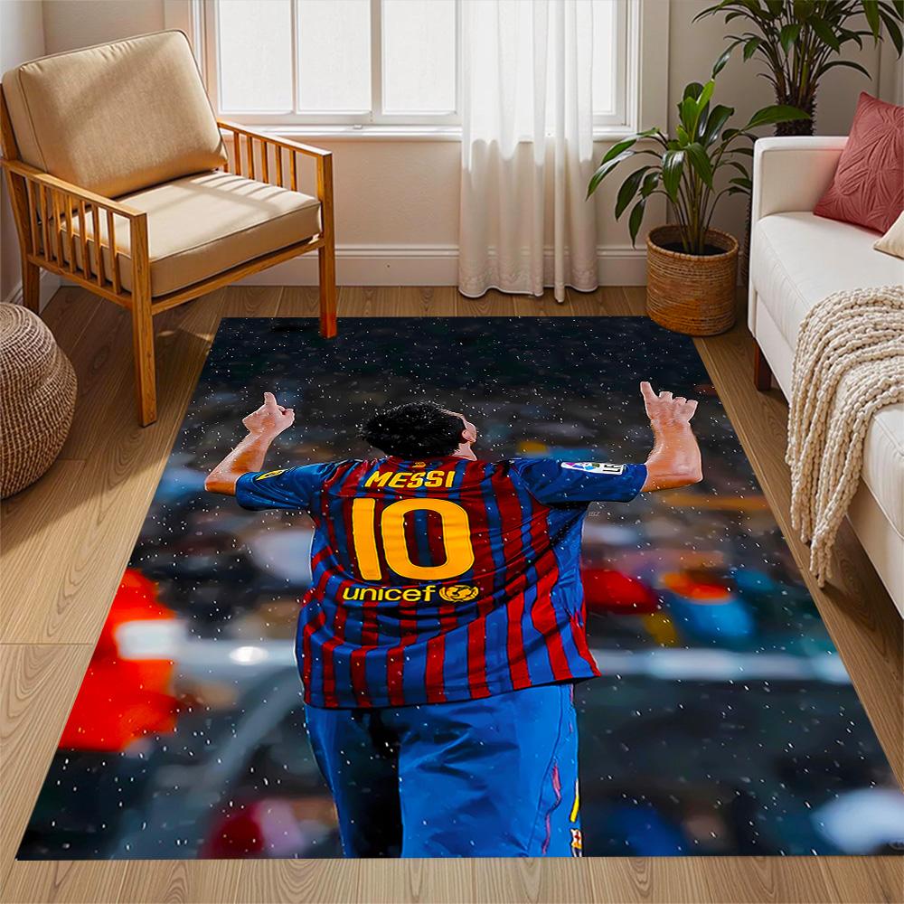 Argentina's Messi Action Carpet Design for Living Rooms Bedrooms Playrooms Kitchen Antislip Carpet Anime Office Decor Wedding Party Gift