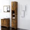 Vidaxl Bathroom Cabinet, Smoked Oak, 30X30X183.5 Cm