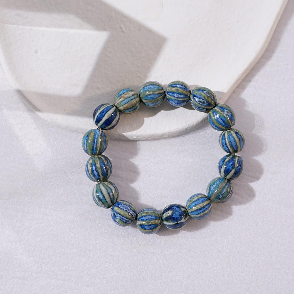 Ceramic new fashion flower glaze bead bracelet multi-color leisure ethnic style student