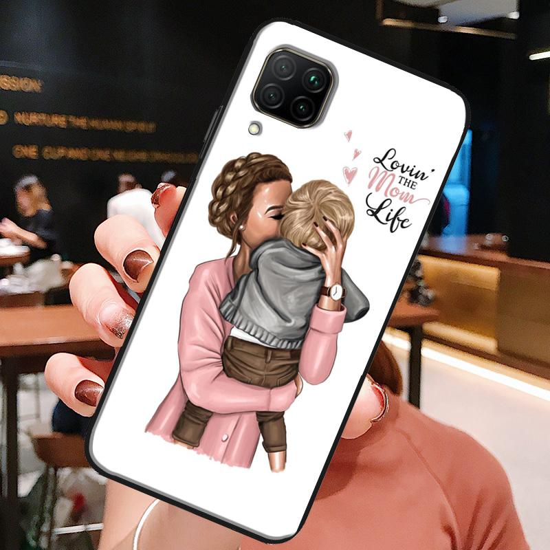 SUPER MOM MOTHER MAMA CUTE BABY For Huawei Honor X8a X7a X9a X8 50 70 90 Lite Magic5 Pro P20 P30 P40 P50 P60 Nova 9 5T Case