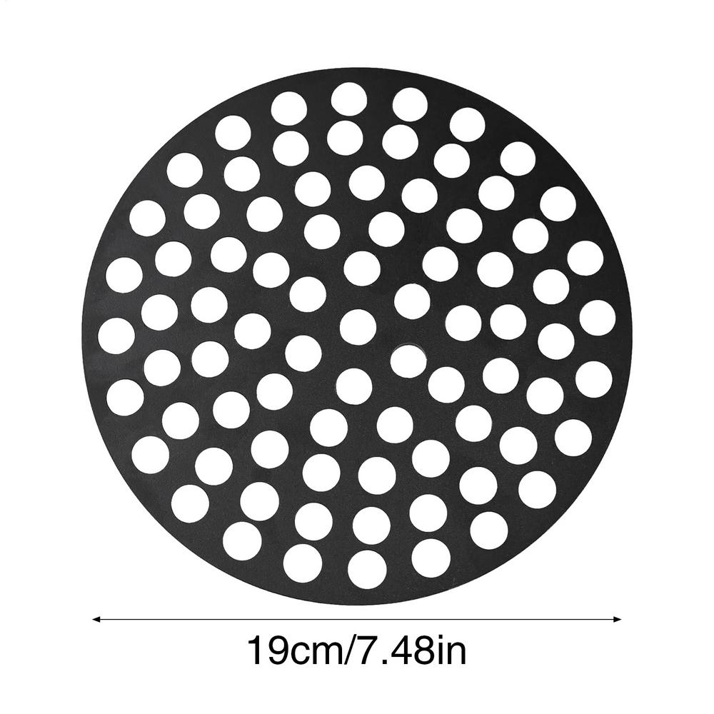 

Garage Drain Cover 7-Inch Round Heavy Duty Strainer Garage Bathroom Drainage Grate For Bathroom Balcony Patio Yard Lawn Driveway чёрный