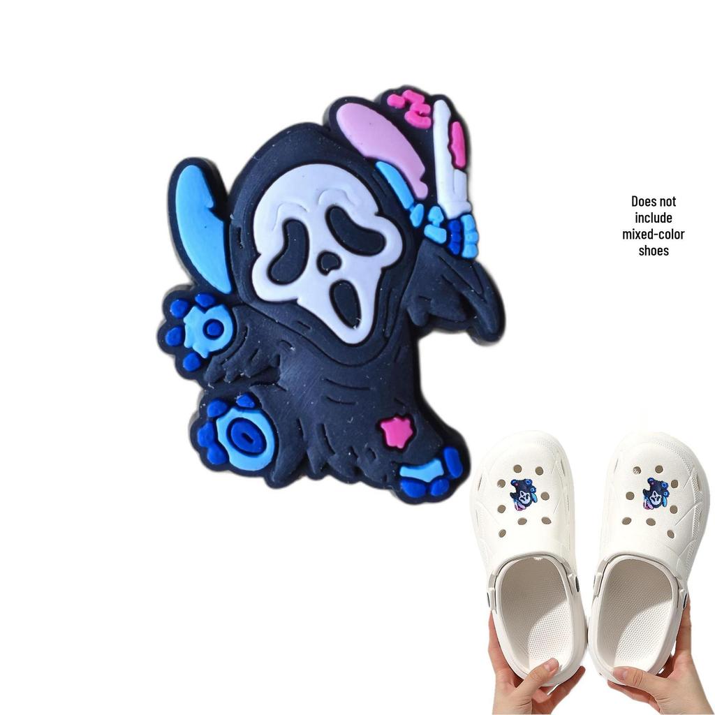 Halloween Cartoon Shoe Charms - Cute Detachable Accessories for Cross-Border Shoes