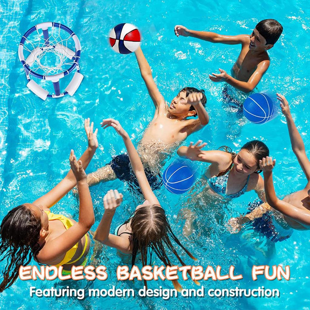 Pool Basketball Hoop Toy Floating Basketball Pool Game Swimming Pool Floats Toy Outdoor Water Play Toy Enduring