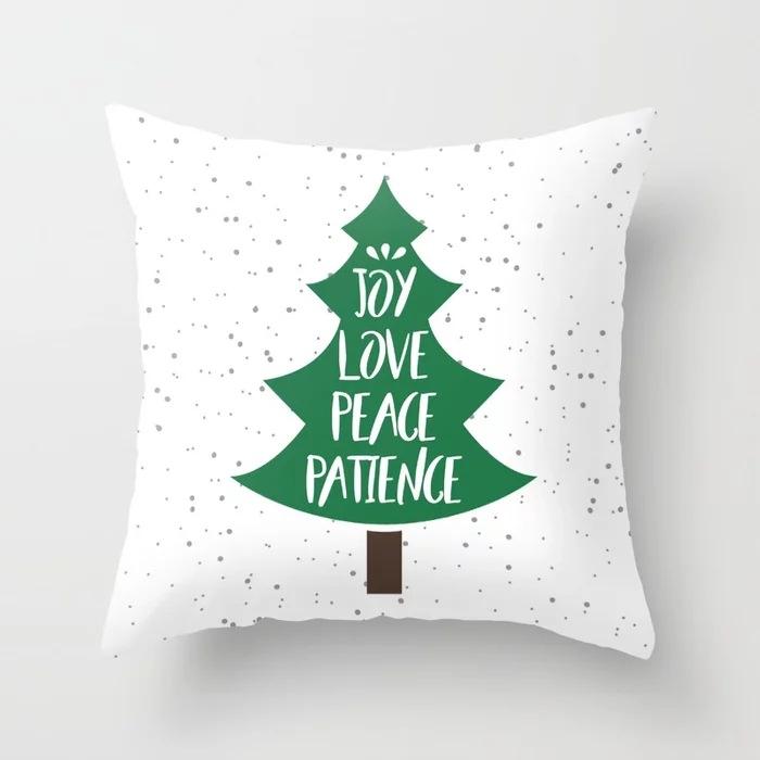New Style, Personalized and Creative Christmas Tree Polyester Pillow Case, European and American Fashionable and Simple Home Sofa Bay Window