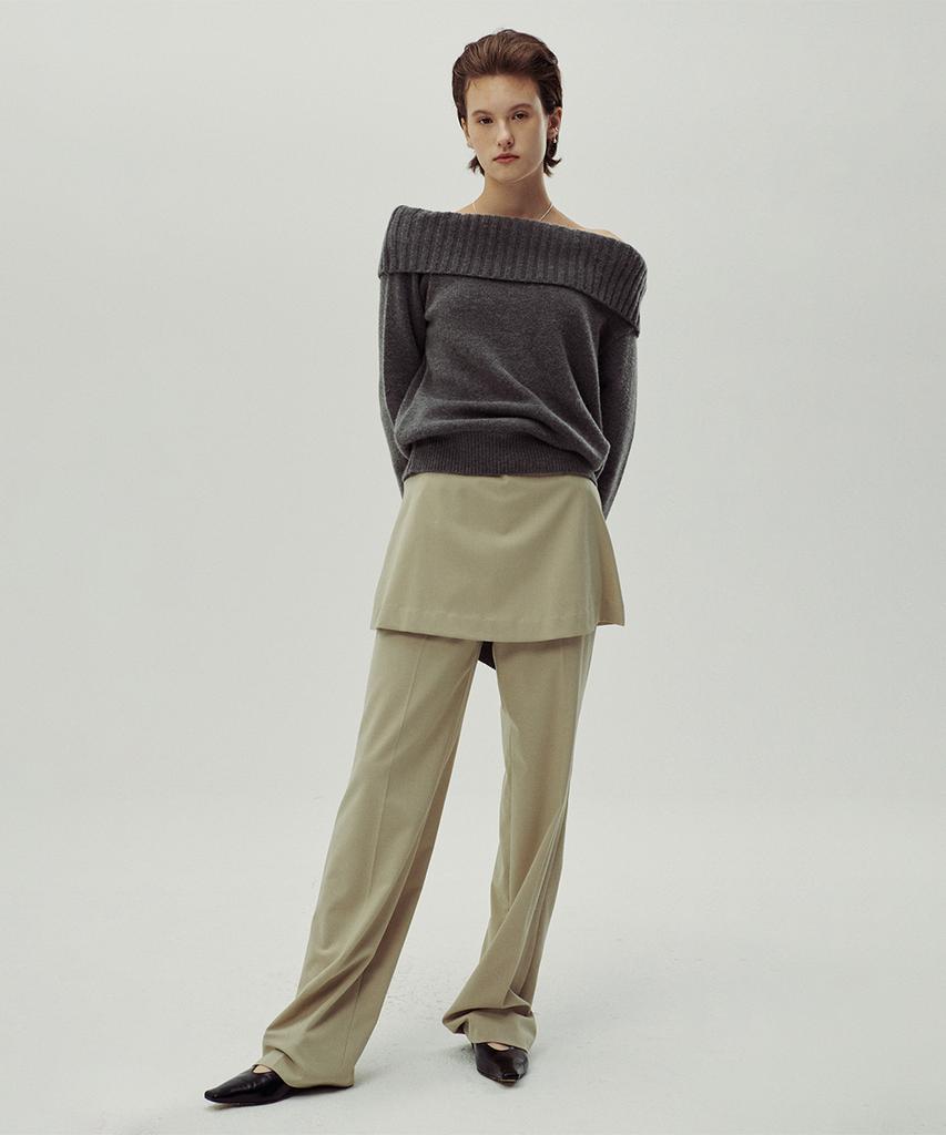 SINOON 2 Way Layered Pants (Light Beige)
