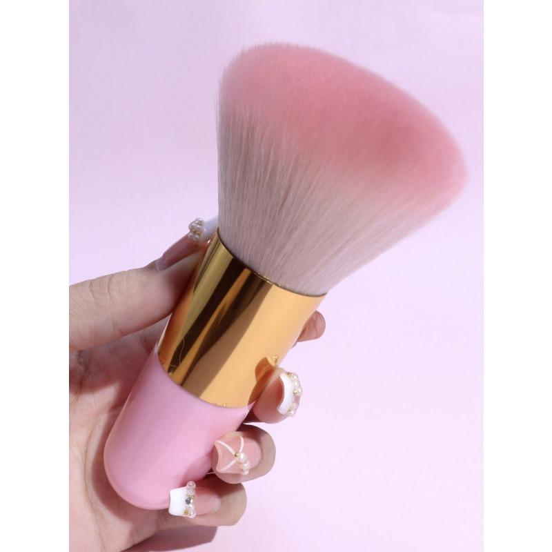 1pc Large Loose Powder Brush Multifunctional Makeup Tool Portable Foundation Brush For Setting Or Dusting Powder Nail Art,Blush Brush,Contour Brush