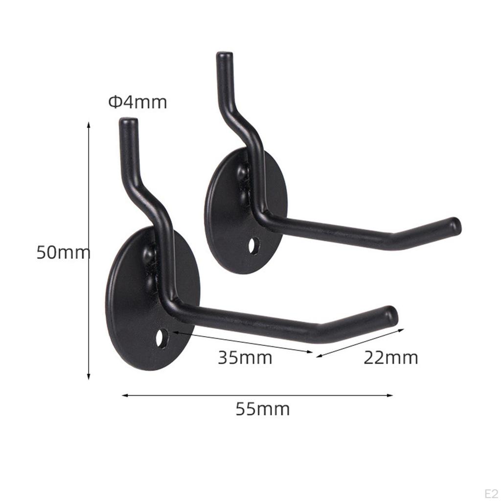 2Pcs Hole Board Hooks Organizer Hanger Organizing Organize Tools Shelf Peg for Tool Shed