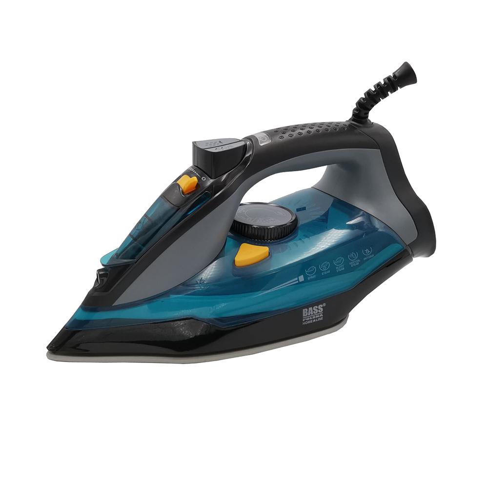 Hand-Held Steam Iron With Ceramic Soleplate, Gray-Blue