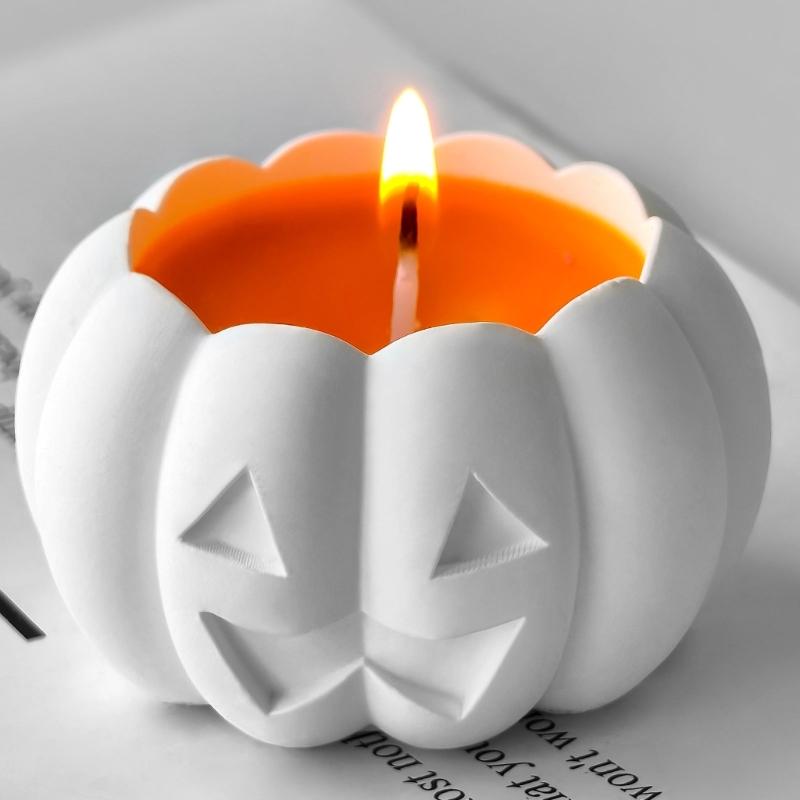 Eerie Gourd and Spectrals Candle Crafting Frame Multiple Use Flexible Art Set Seasonal Decoration Soap Chocolate Baking
