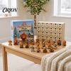 Christmas Stocking Stuffers Magic Animal Advent Calendar, 24-Day Highland Cow/Cat/Sheep/Red Bird Acrylic Ornament Set, Holiday Desk Decor 2D
