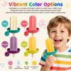 Set of 4 Silicone Ice Cream Holders Conical Holders with a Drip-proof Design Nonstick Drip Handle Food Grade Popsicle Stand