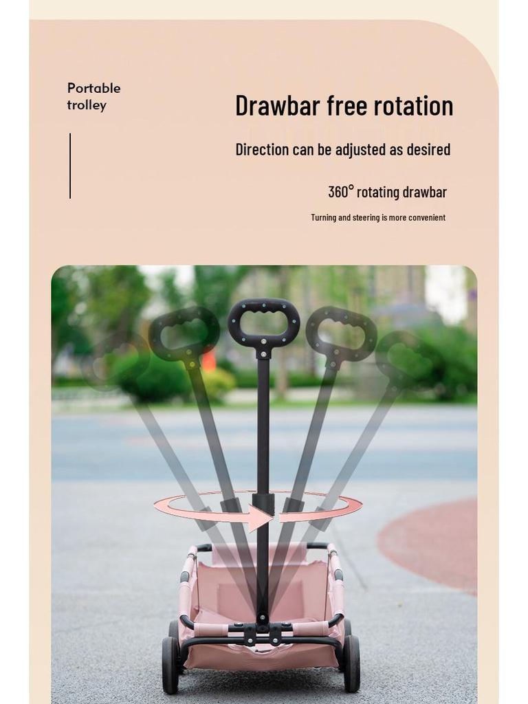 Lightweight Foldable Pet Stroller for Dogs and Cats