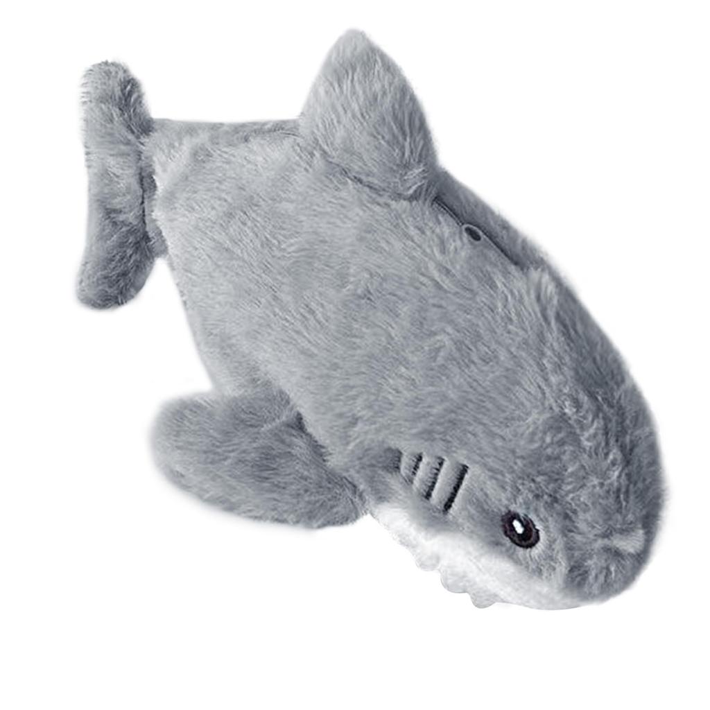 Coollooda Cute Shark Plush Pencil Small Item Makeup Stylish Fluffy Stitched Pencil Korean Large Capacity Animal Zippered Pencil Suitable for
