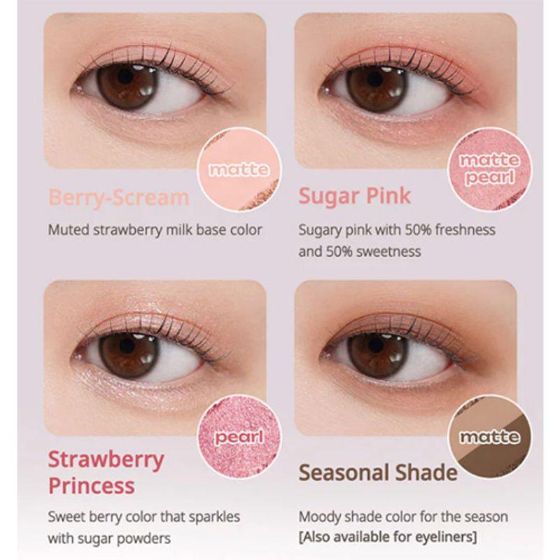 [Peripera] *Soft Berry* Ink Pocket Shadow Palette (2 Colors)