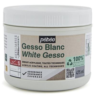 Gesso - White - Primer - Matte - All Techniques - Pébéo - 475ml