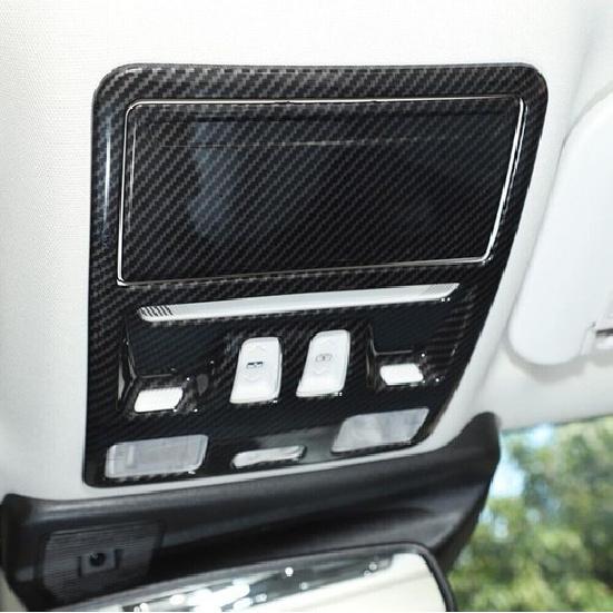 For - Ford Bronco Sport Carbon Roof Reading Light Lamp Panel Cover Trim