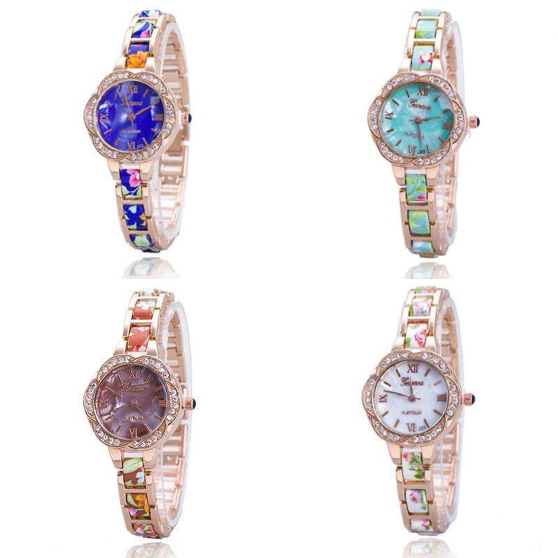 Trendy Fashion Womens Watch Alloy Band World Time Function Collection Supplies