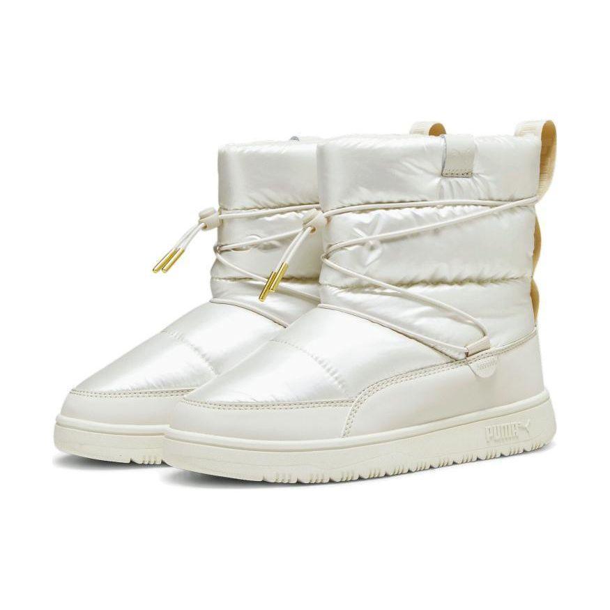 Puma Warm Shock Absorbing Comfortable Versatile Short Snow Boots Women Boots Snow-White 393931-02
