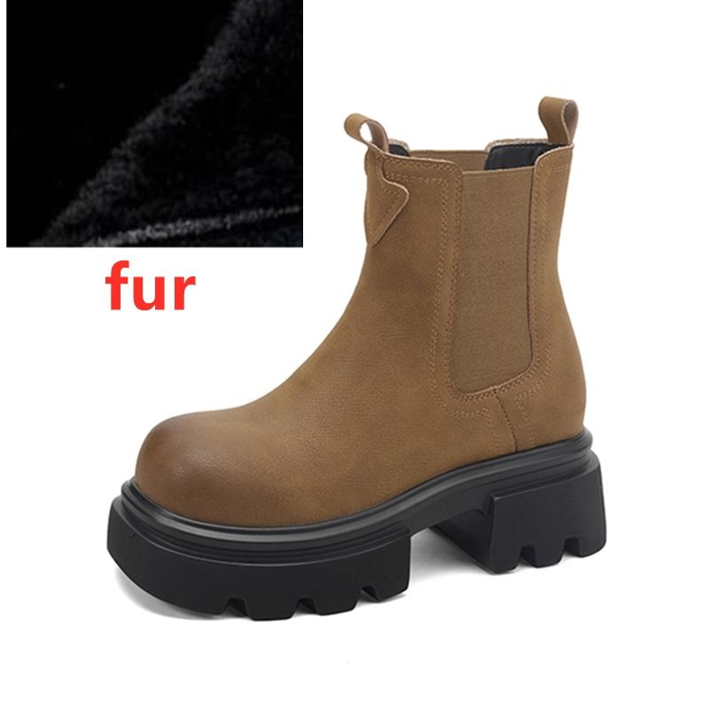 

Fashion AIYUQI 2025 New Women s Chelsea Boots Thick-soled Slip-on Women Chimney Boots Large Size Fashion female Ankle Boots 43
