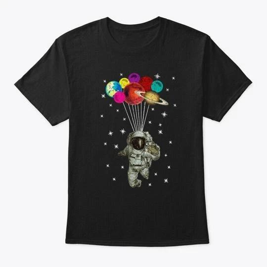 Space Travel Funny Astronaut T-Shirt Made in the USA Size S to 5XL L